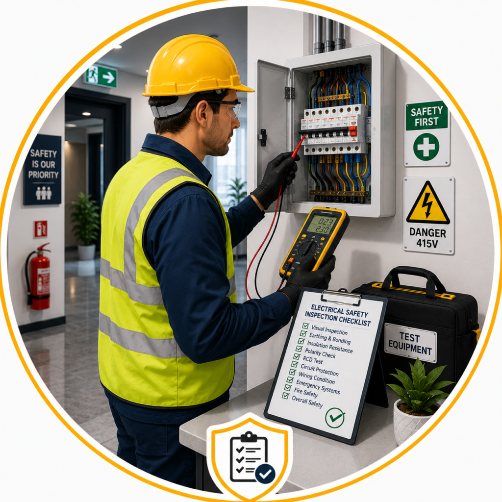 Electrical safety inspection for Hotel EICR Manchester to protect guests, staff, and hotel facilities.