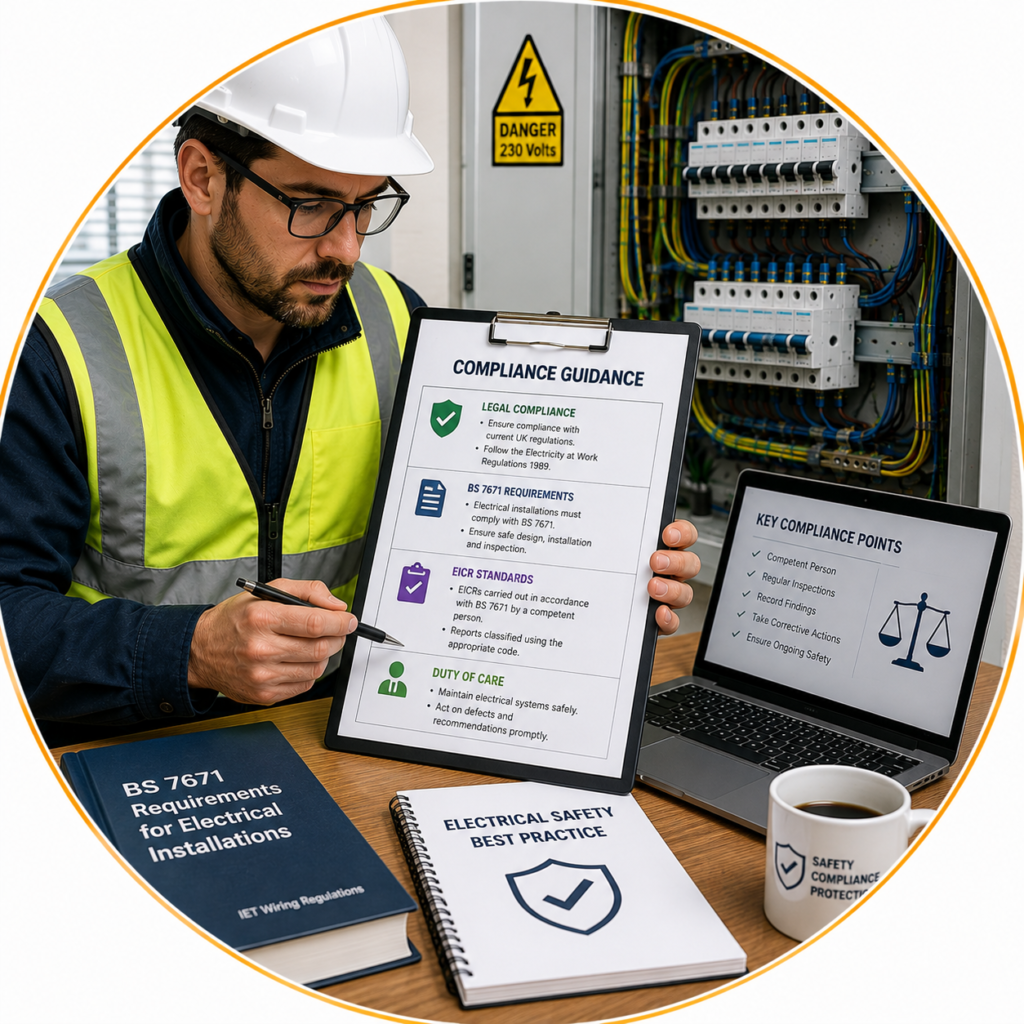 BS 7671 electrical inspection guidance for safe and compliant EICR inspection intervals.