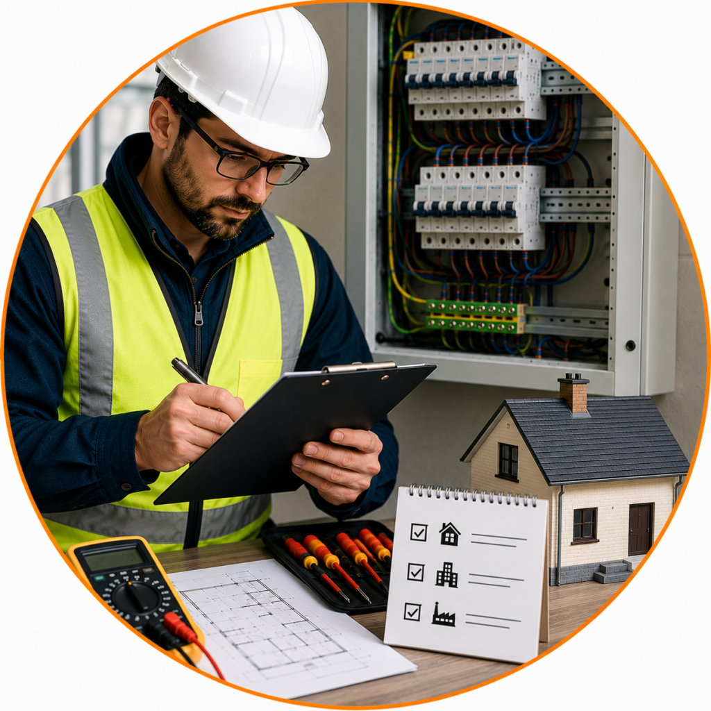 Property type influencing recommended EICR inspection intervals.